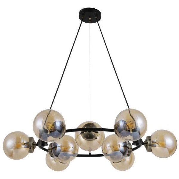 Фото - Люстра Sirius 74405/9 Antique Brass + Matte Black